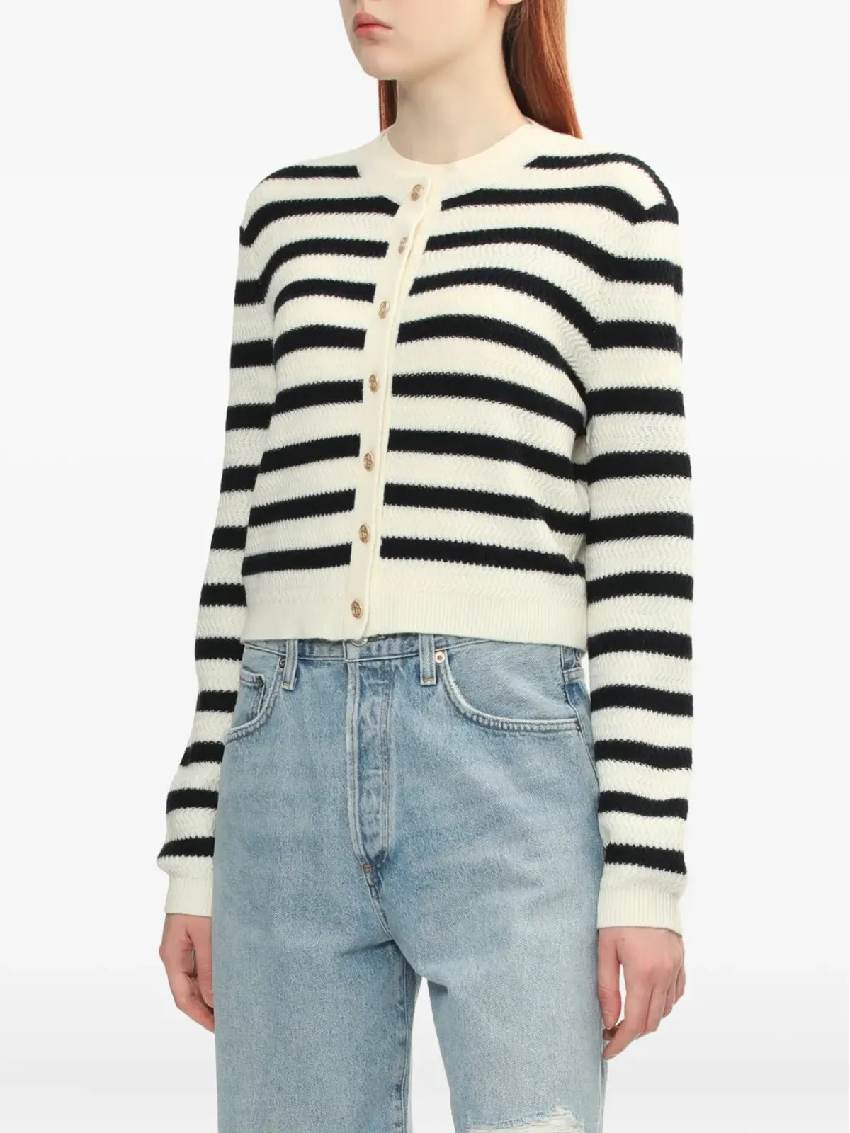 A.P.C. Manonストライプカーディガン - 画像3