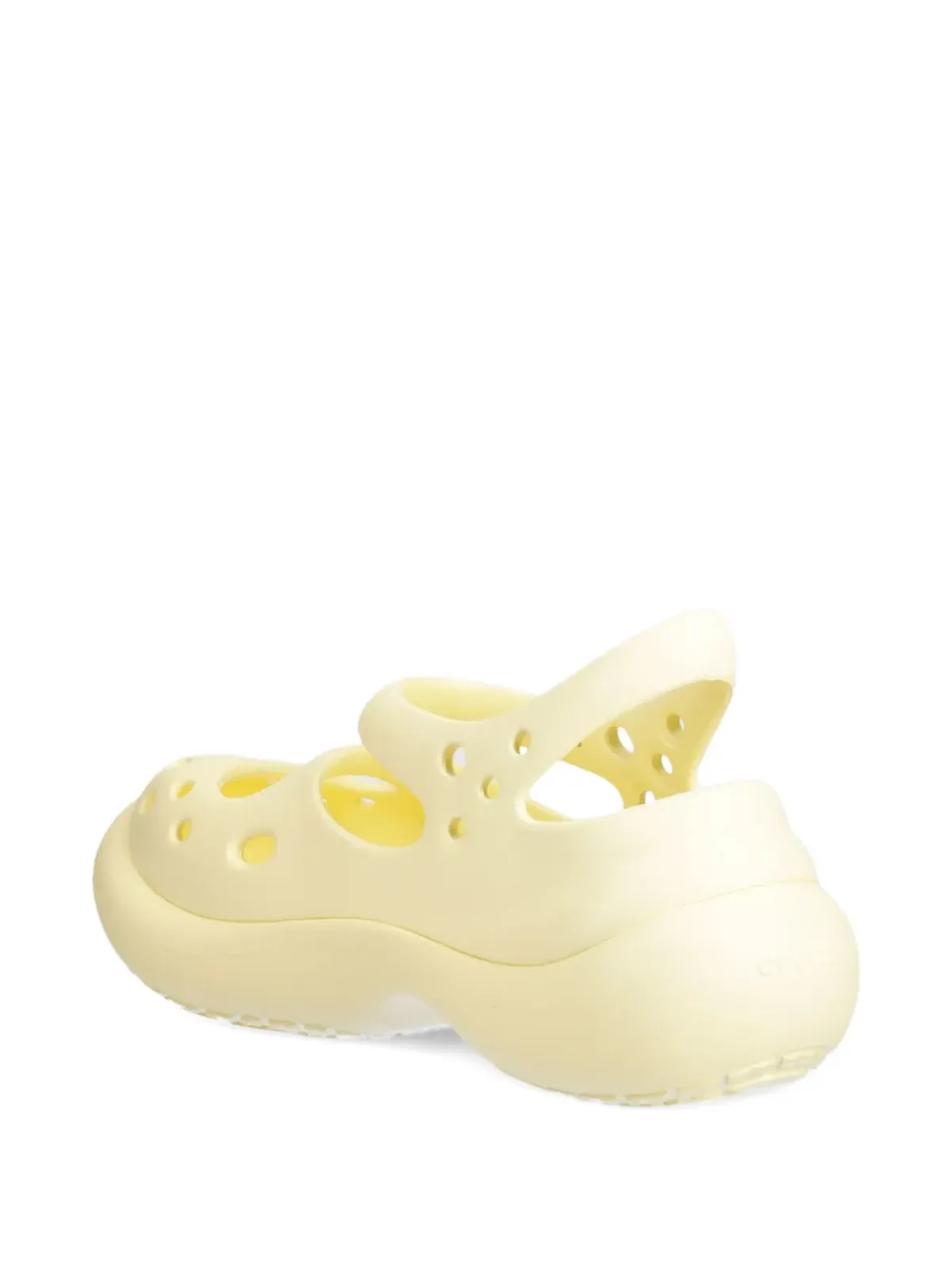 Crocs メアリージェーン風パンチングサンダル - イエロー - 画像3