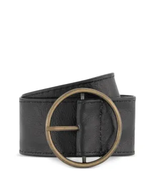 Monnalisa 円形バックル レザーベルト - サムネイル2
