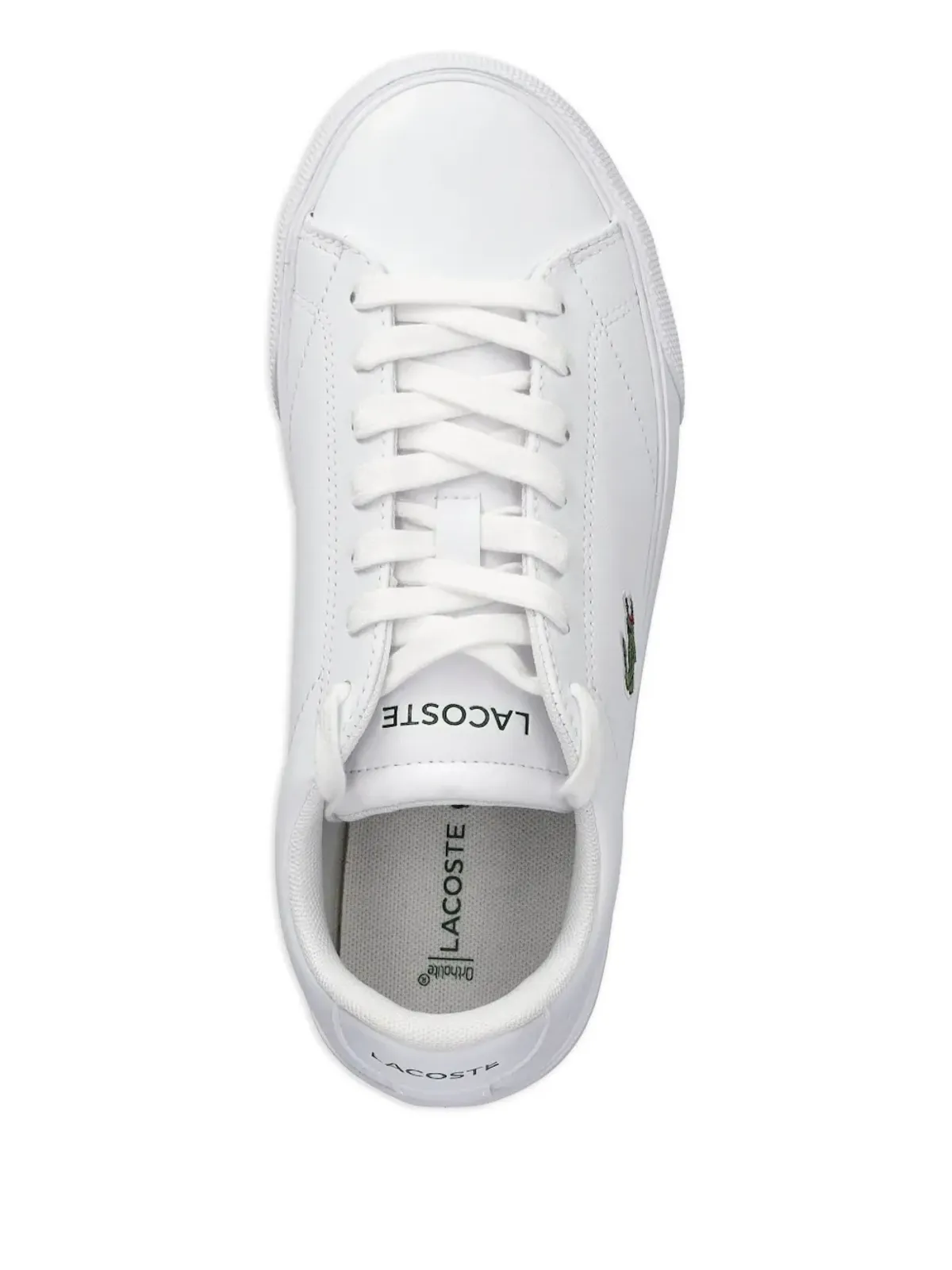 Lacoste クロコダイルエンボスドレザー スニーカー - 画像2