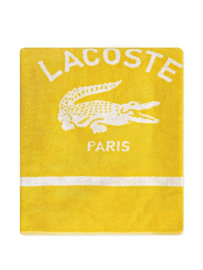 Lacoste Lacoste クロコダイル装飾ビーチタオルの商品画像