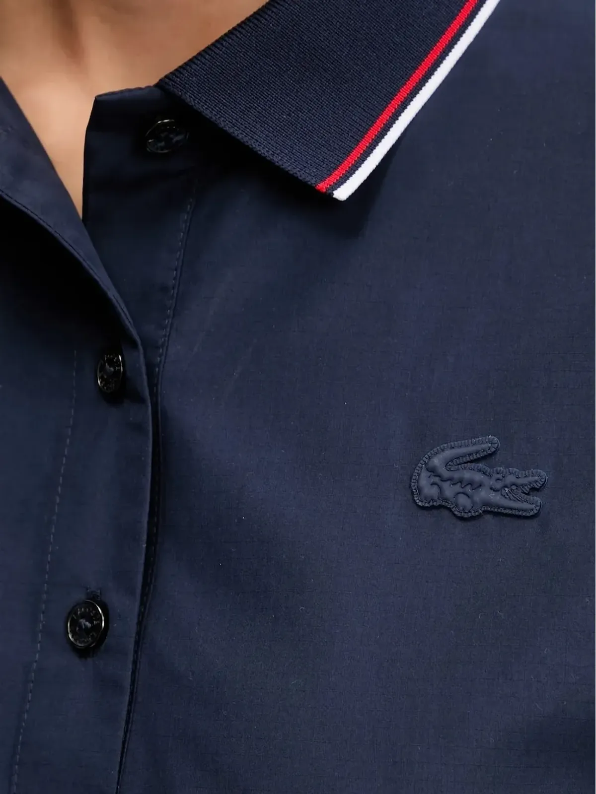 Lacoste パンチングパネル ポロシャツ - 画像4