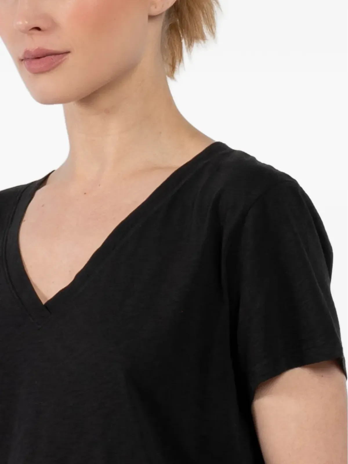 Velvet Ellie Vネック半袖Tシャツ - 画像5