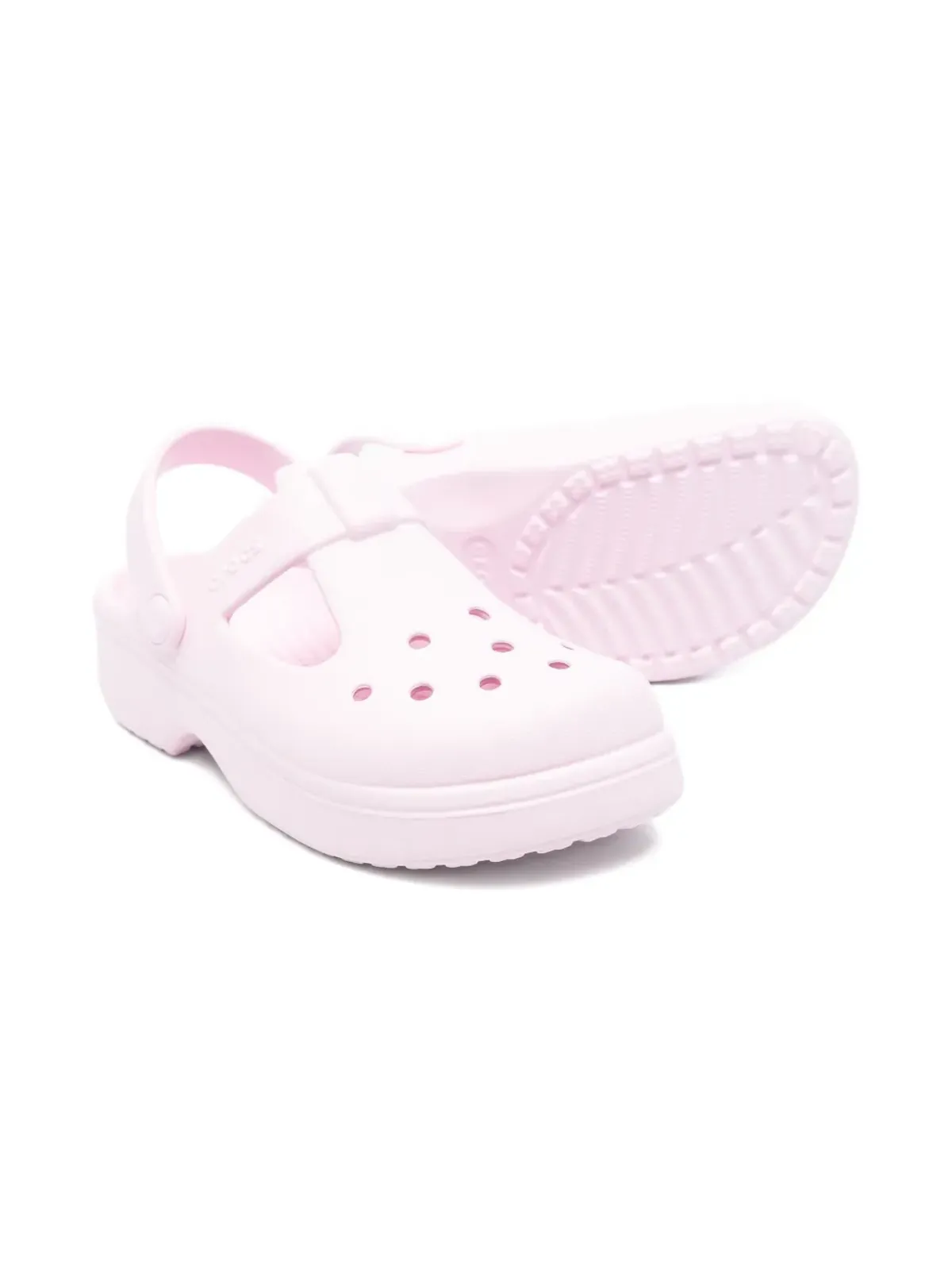 Crocs Kids クラシックT メアリーヌ 穴あきクロッグ - 画像2