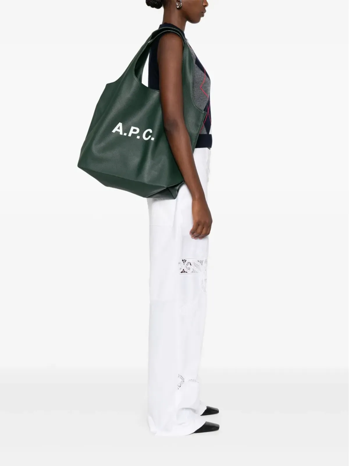 A.P.C. レザー トートバッグ - 画像2