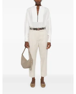 Brunello Cucinelli V-neck blouse - White - サムネイル2