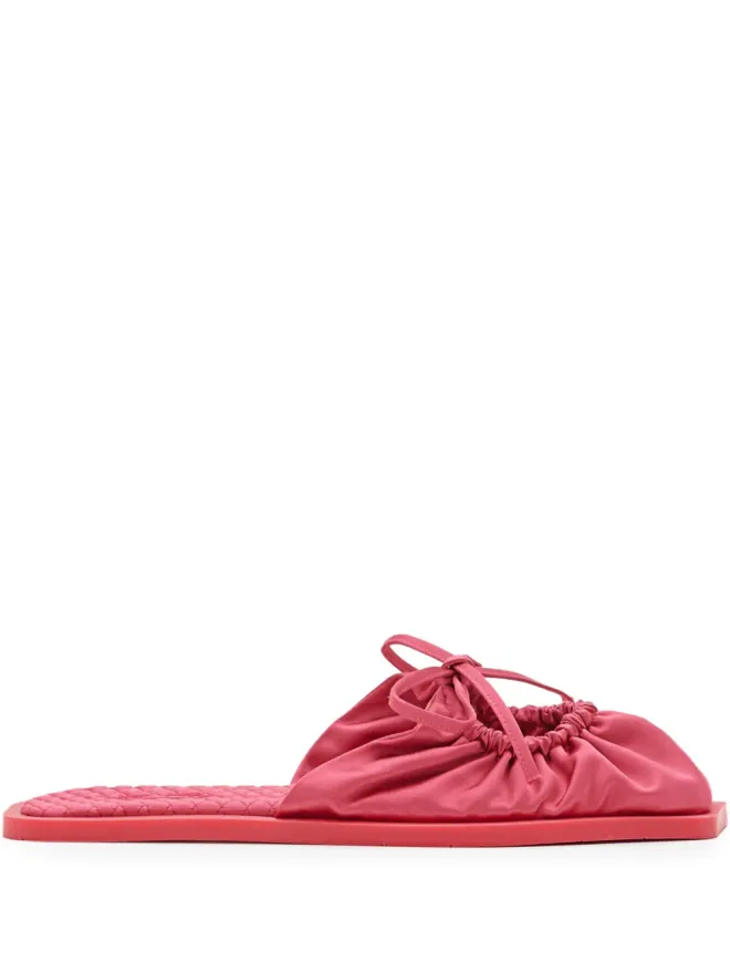 CARLOTHA RAY CARLOTHA RAY キルティングタイ付きフラットミュールの商品画像