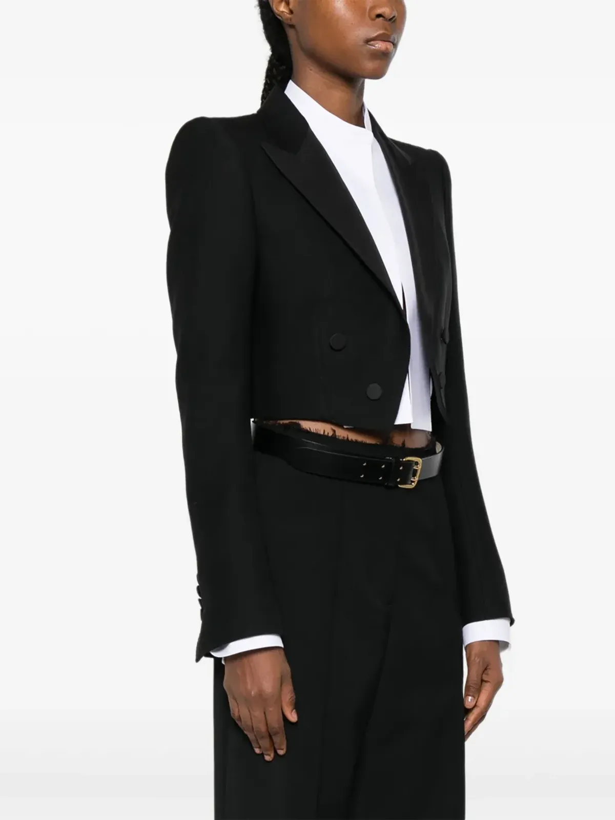 TOM FORD ダブルブレスト クロップドブレザー - 画像3