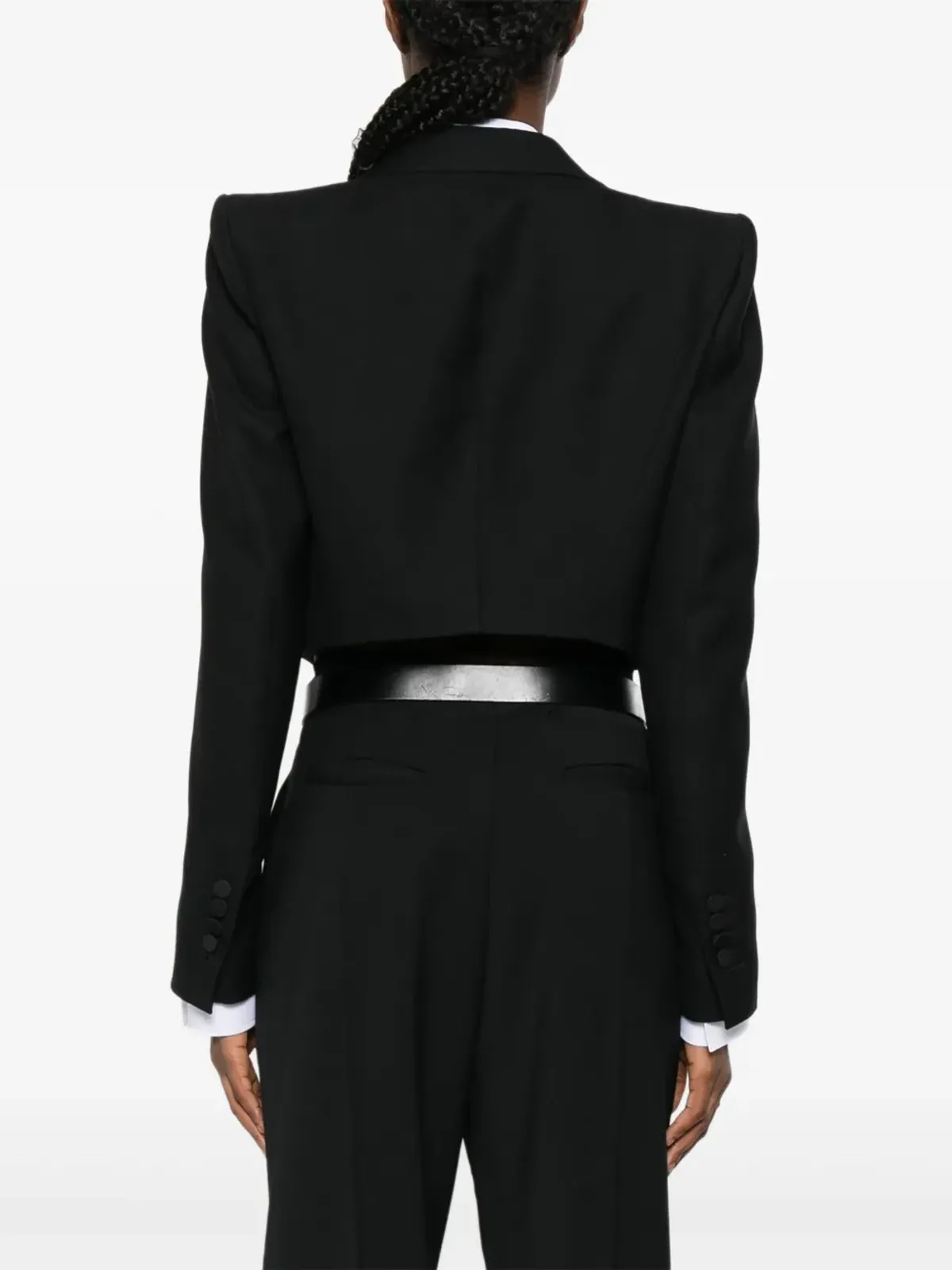 TOM FORD ダブルブレスト クロップドブレザー - 画像4