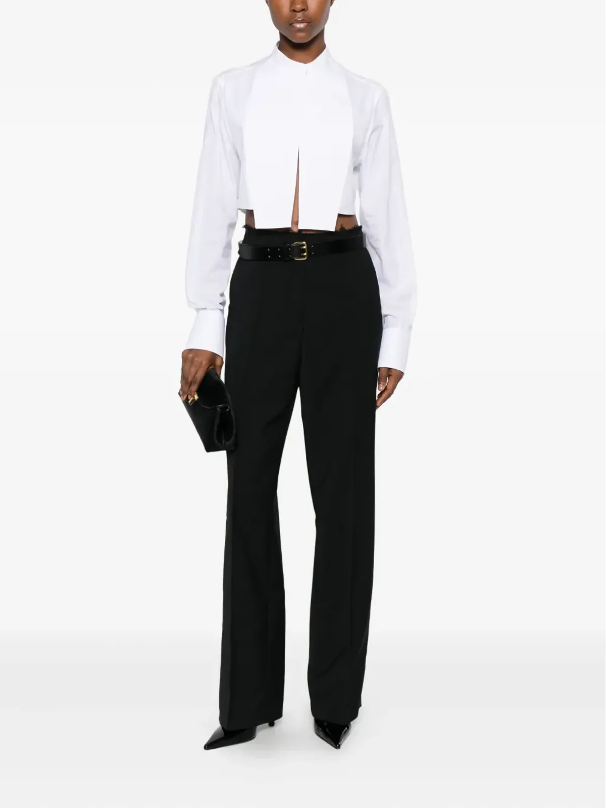 TOM FORD ビブクロップシャツ - 画像2