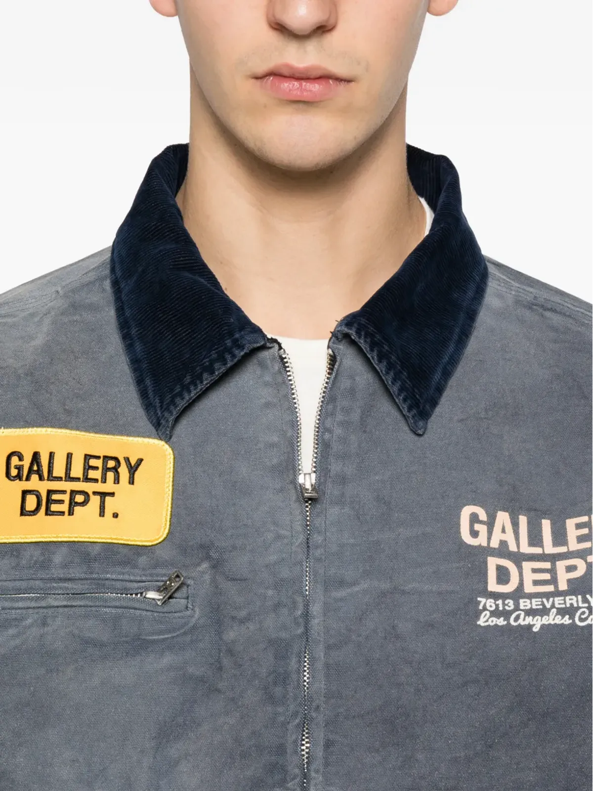 GALLERY DEPT. コーデュロイ襟付きデニムジャケット - 画像5