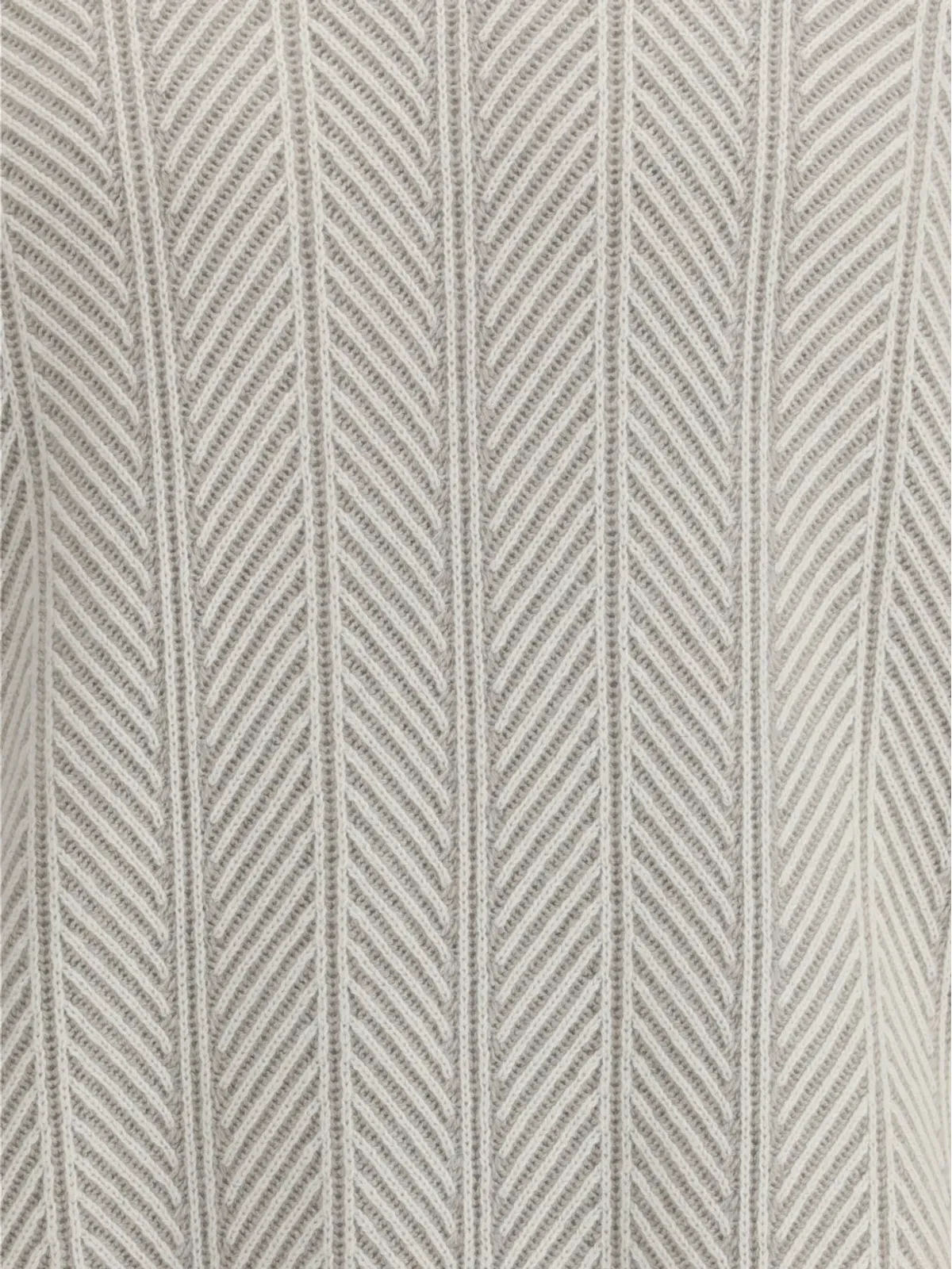 Brunello Cucinelli ヘリンボーン タートルネック セーター - 画像3