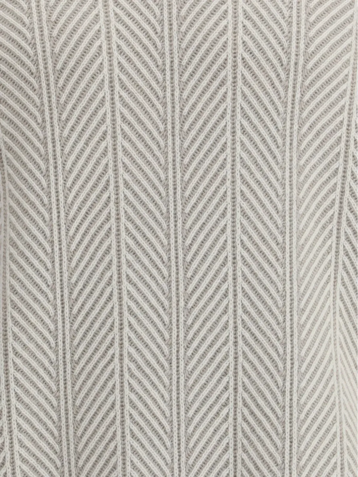 Brunello Cucinelli ヘリンボーン タートルネック セーター - 画像4
