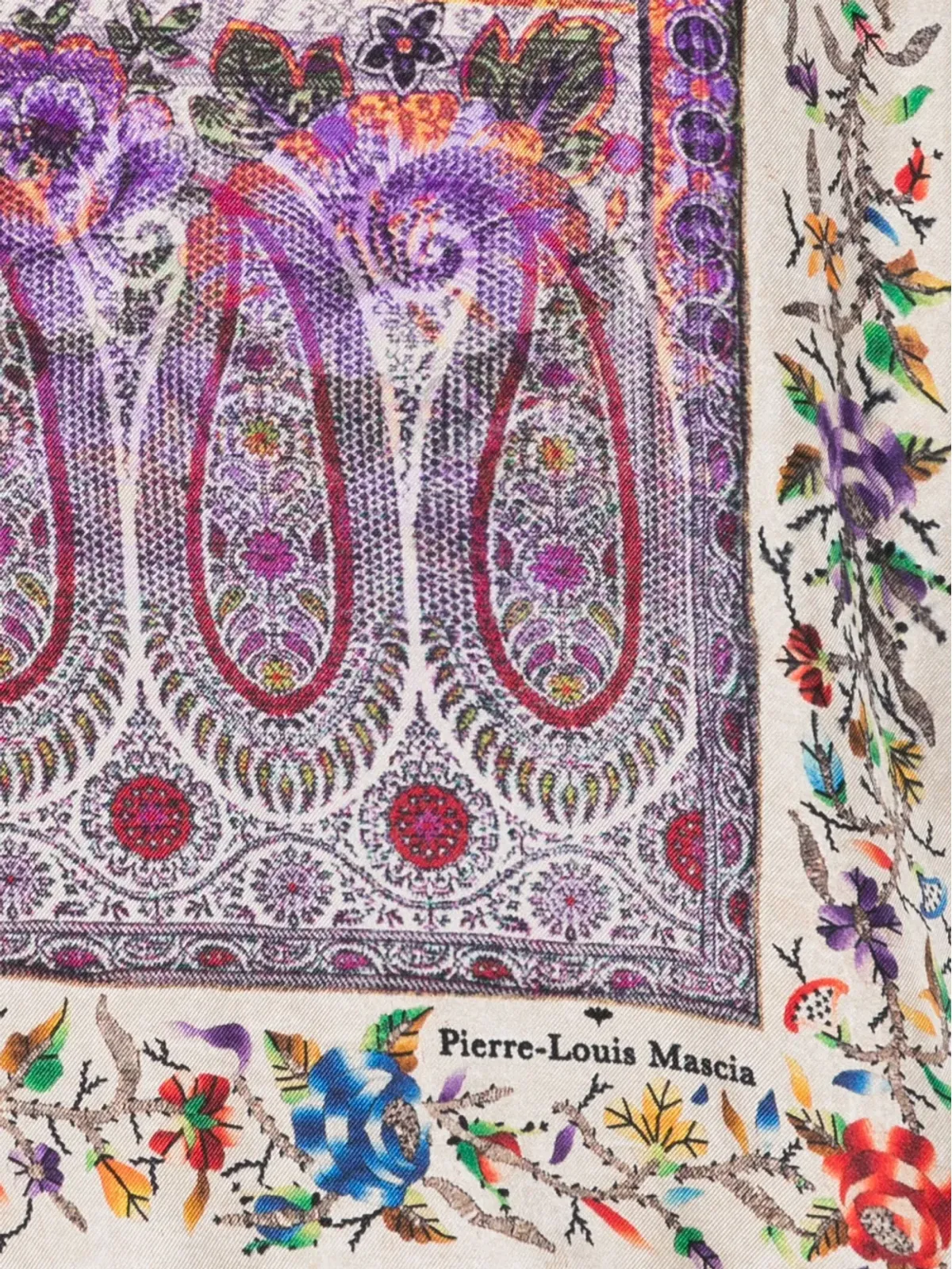 Pierre-Louis Mascia アロエスタ ペイズリー柄スカーフ - 画像2