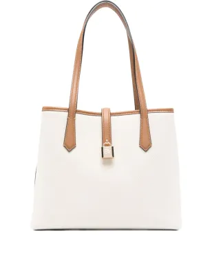 Karl Lagerfeld padlock leather-trimmed tote bag - サムネイル1