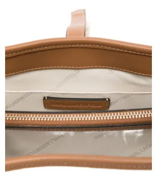 Karl Lagerfeld padlock leather-trimmed tote bag - サムネイル5
