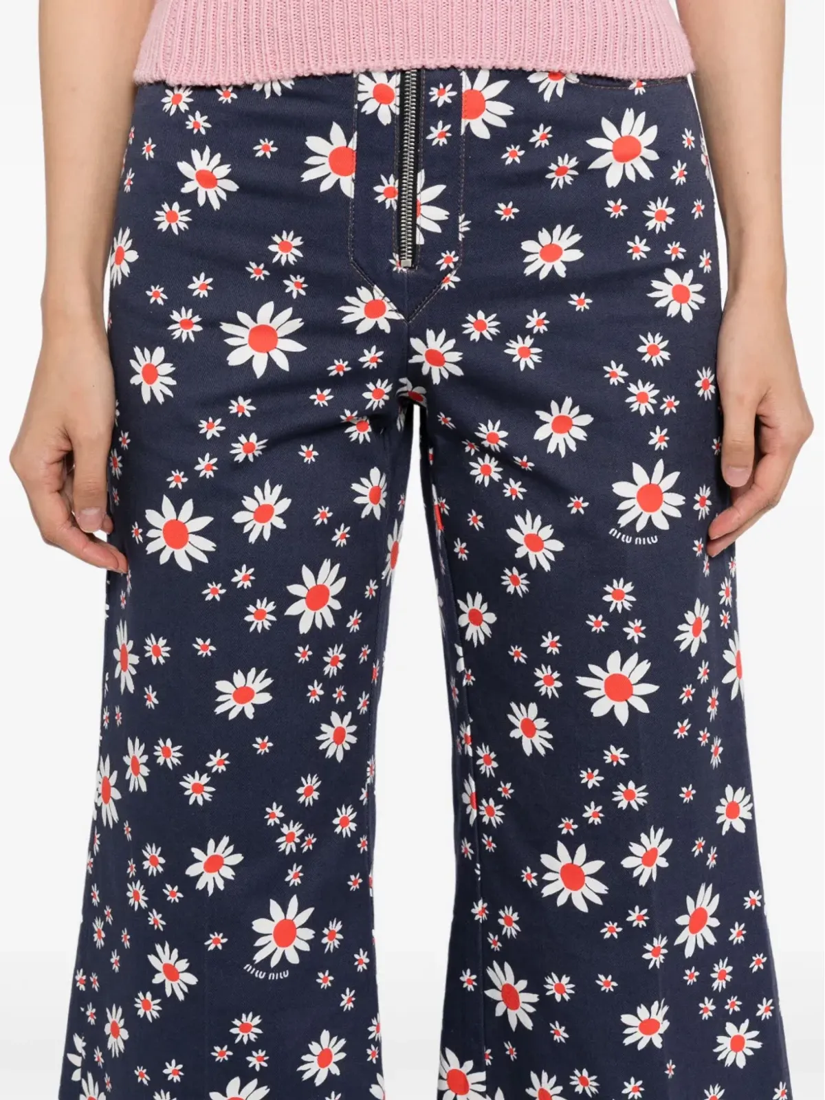 Miu Miu Pre-Owned 花柄プリントパンツ - 画像5