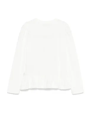 Monnalisa グラフィックプリント入りフリルTシャツ - サムネイル2