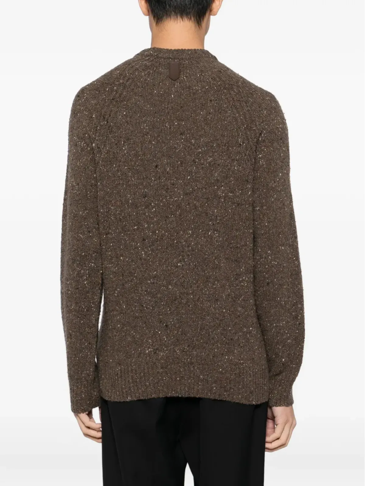 Canali まだら柄のクルーネックセーター - 画像4