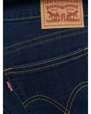 Levi's コントラストステッチ デニムパンツ ブルー - サムネイル3
