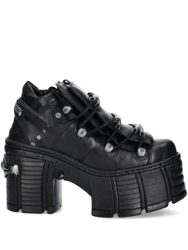NEW ROCK NEW ROCK バックルストラップ・プラットフォームブーツの商品画像