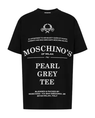 Moschino テキストプリント Tシャツ - ブラック - サムネイル1