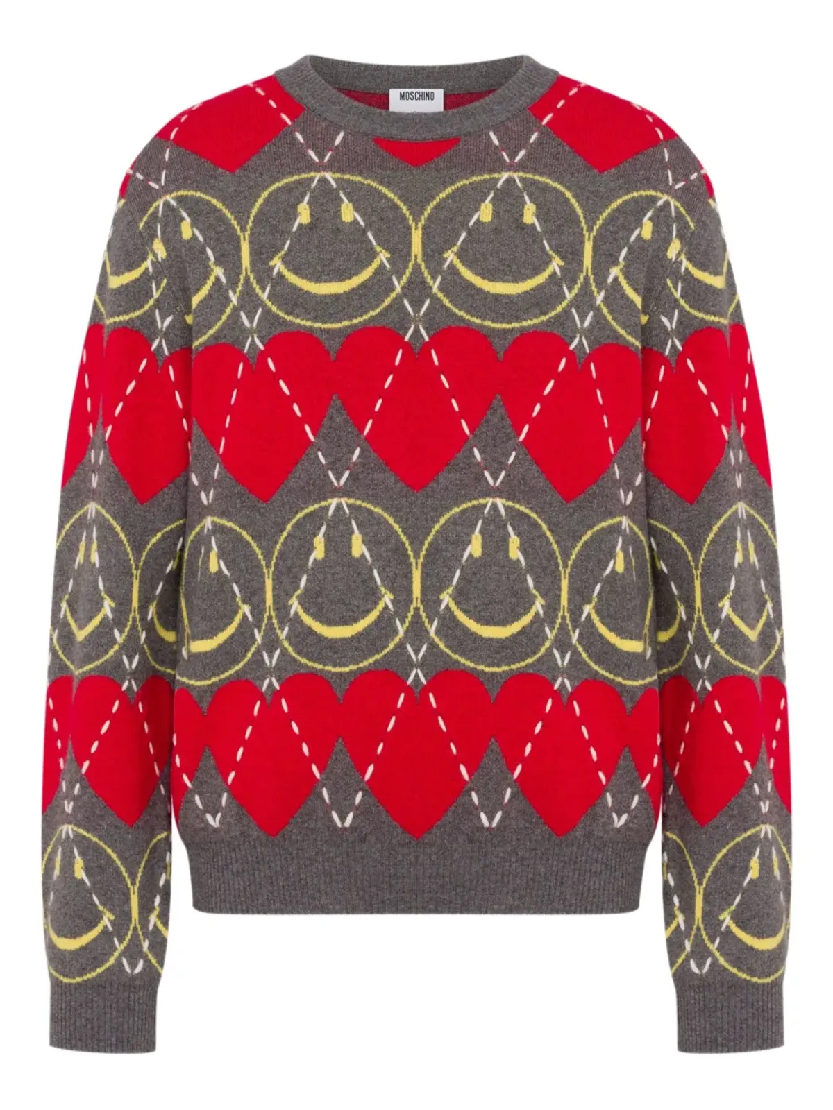 Moschino スマイリーパターン セーター - 画像1