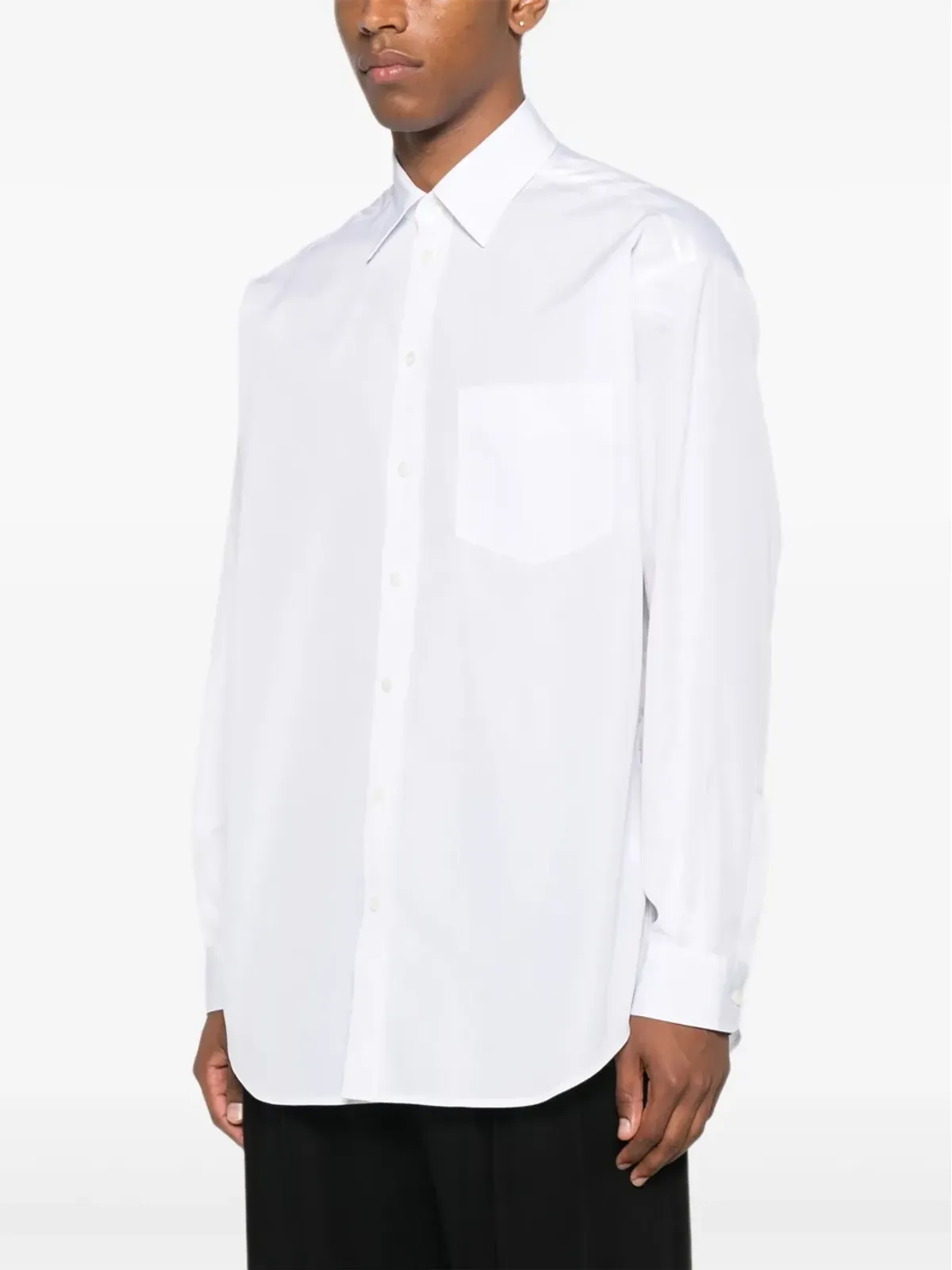 Moschino マルティゲール コットンシャツ - White - 画像4