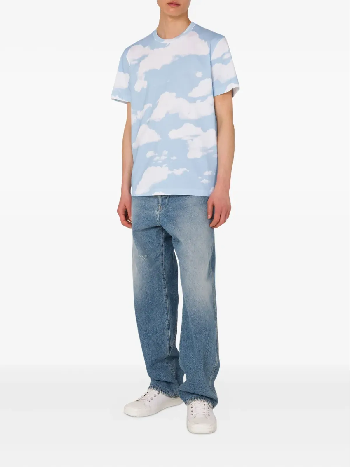 Moschino クラウドプリントTシャツ - ブルー - 画像2