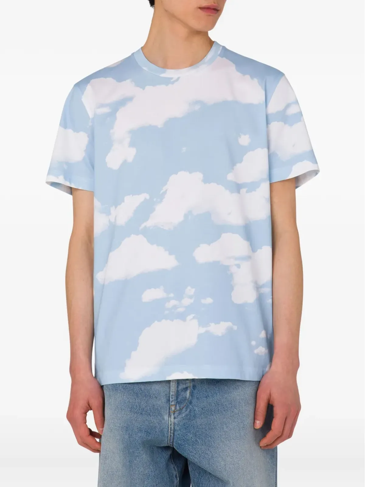 Moschino クラウドプリントTシャツ - ブルー - 画像3