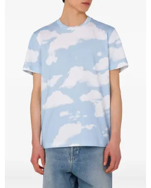 Moschino クラウドプリントTシャツ - ブルー - サムネイル3