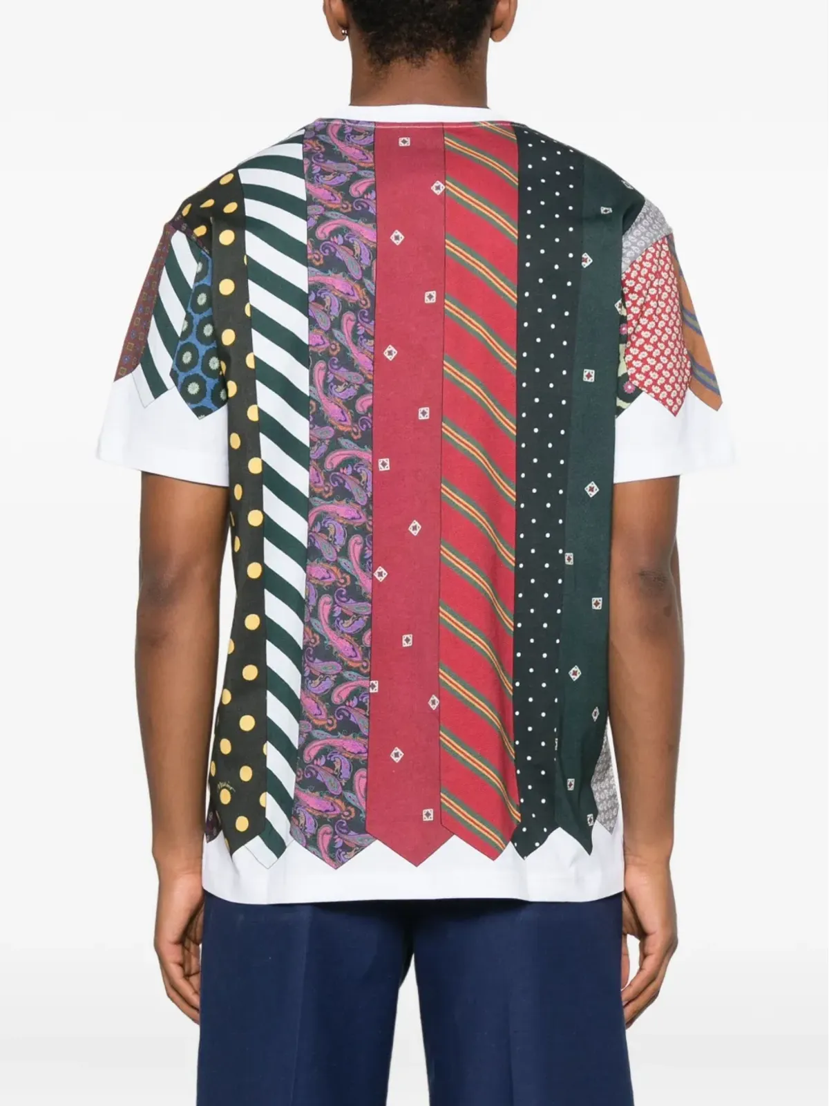 Moschino タイプリント パッチワーク Tシャツ - 画像3