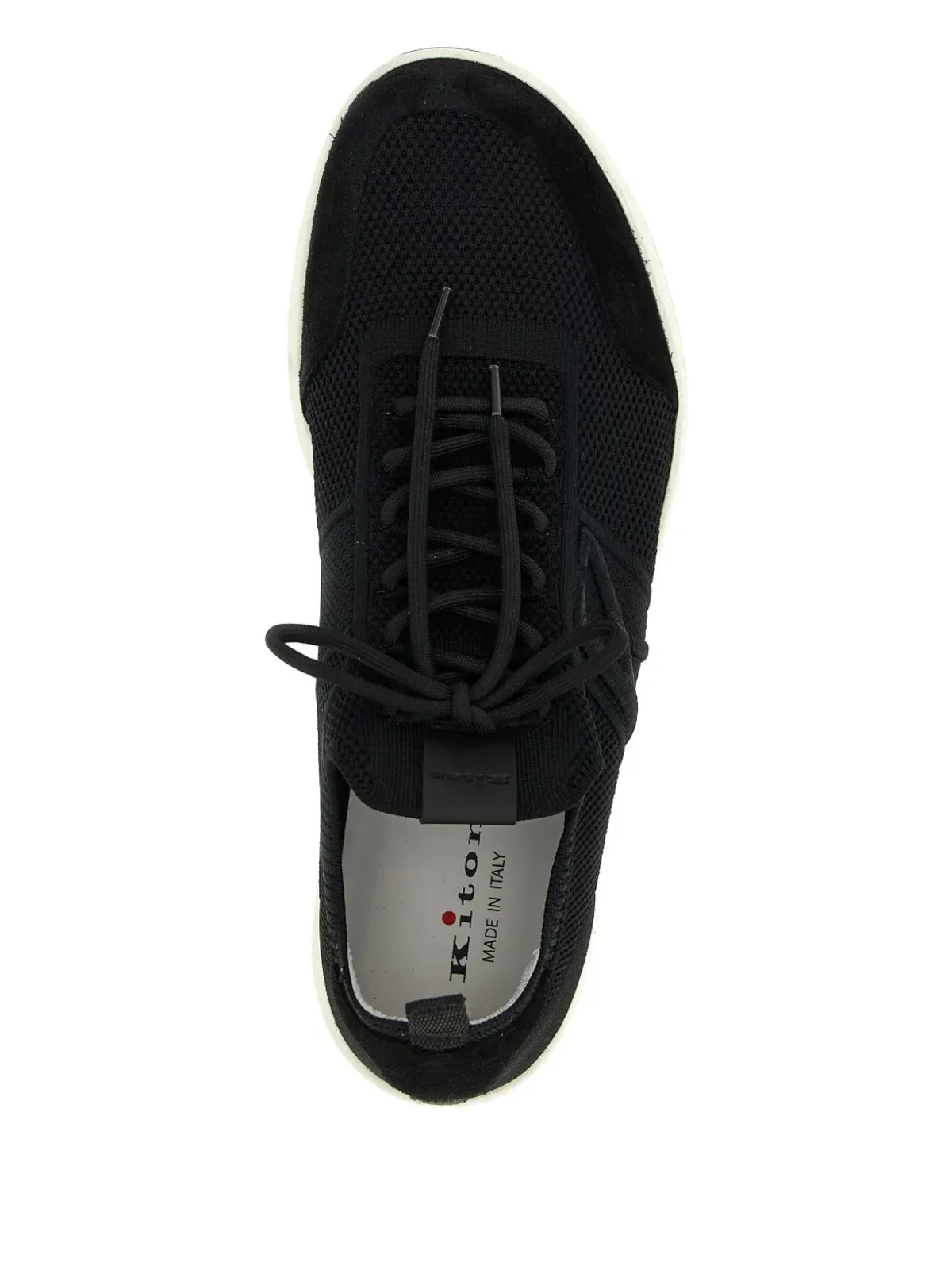 Kiton メッシュパネルドレースアップスニーカー - 画像3