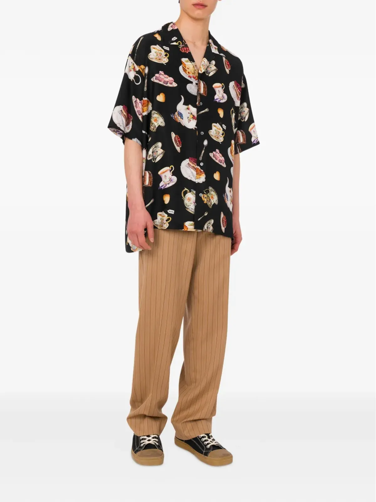 Moschino ピンストライプ柄 テーラードパンツ - 画像2