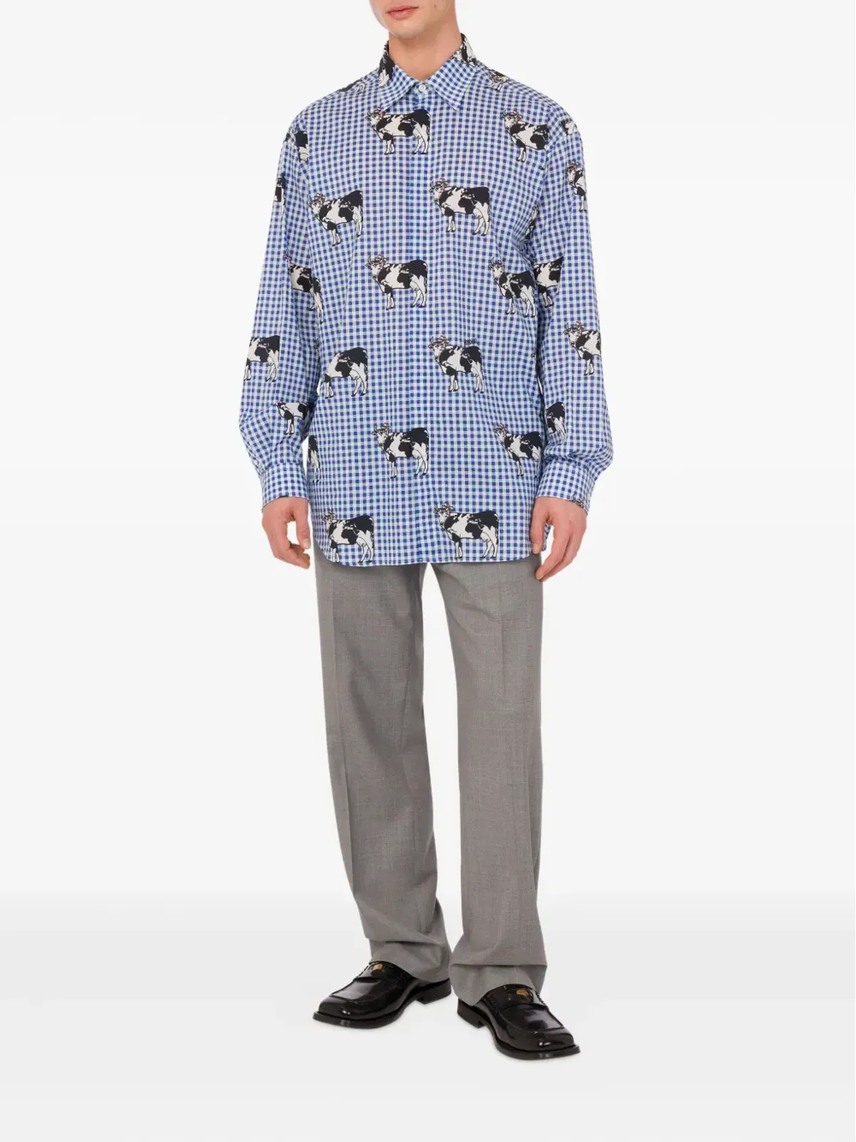 Moschino チェック柄ボタンアップシャツ - 画像2