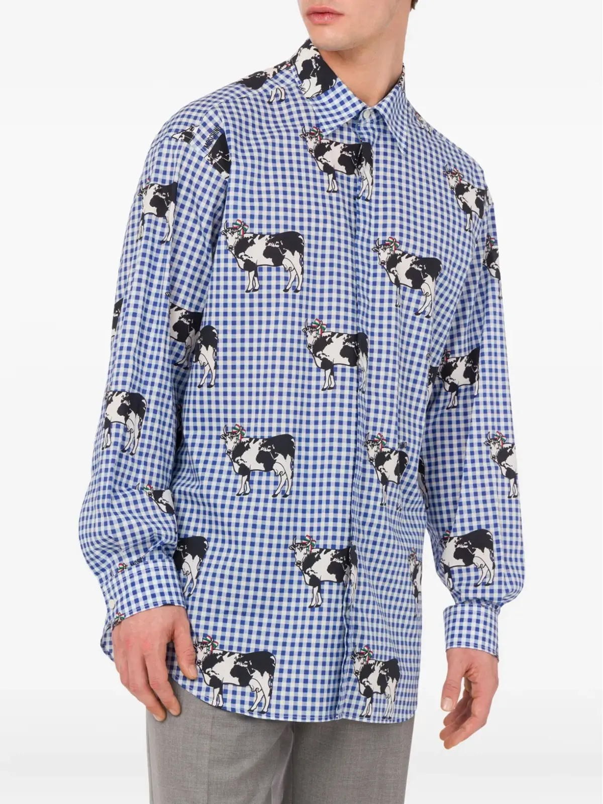 Moschino チェック柄ボタンアップシャツ - 画像3