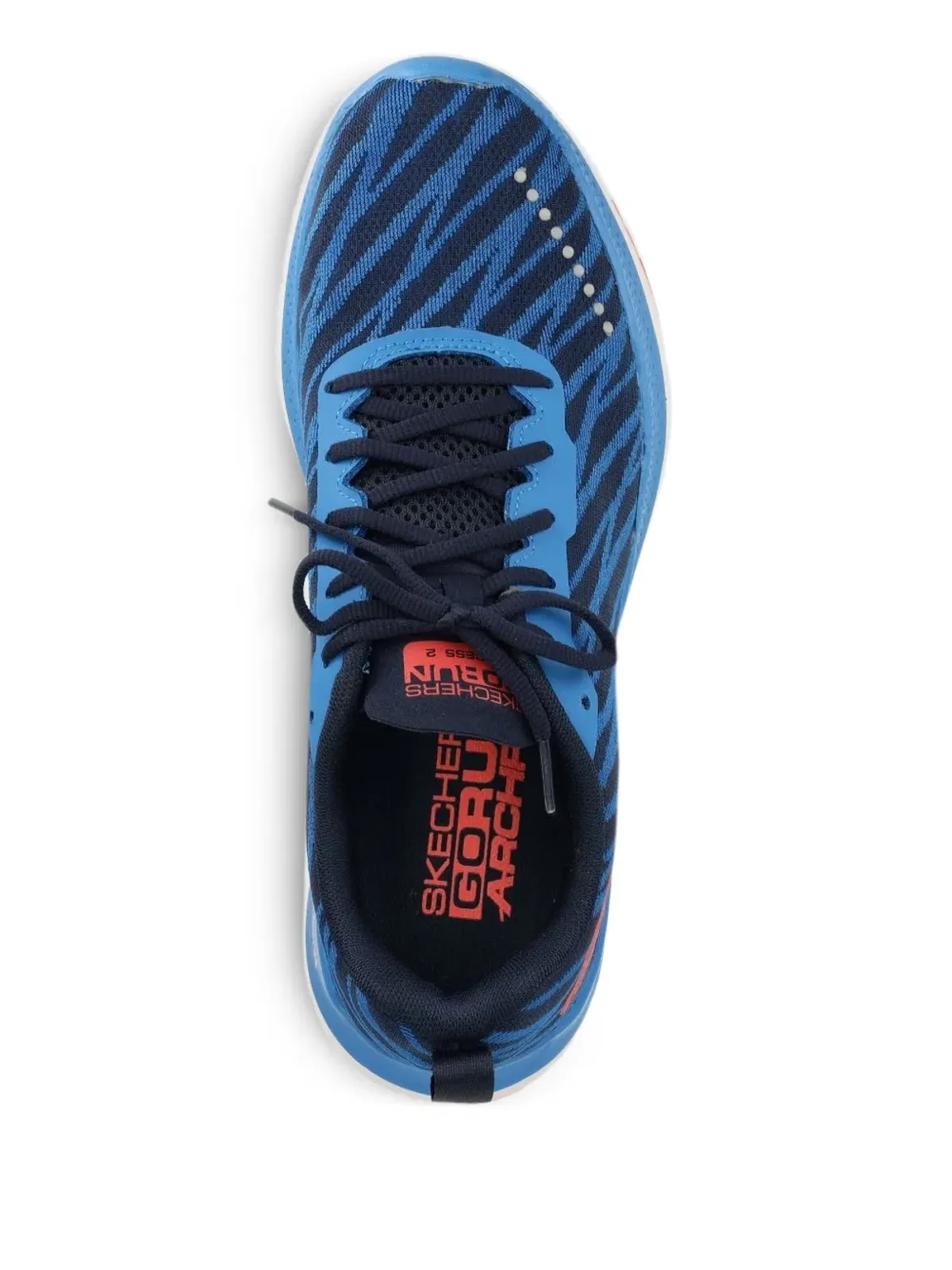 Skechers レースアップ ゼブラ柄スニーカー - ブルー - 画像4