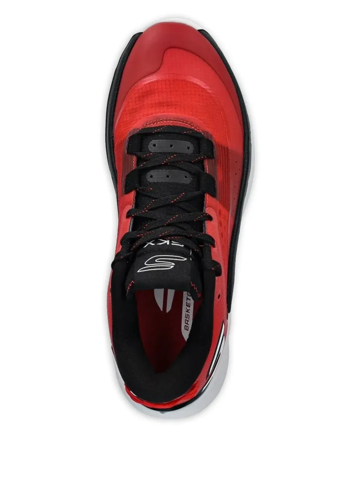 Skechers パンチングディテールスニーカー レッド - 画像2