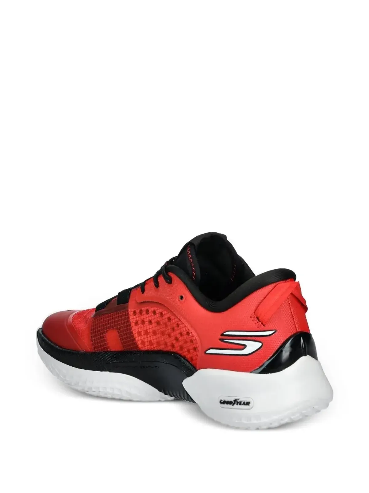 Skechers パンチングディテールスニーカー レッド - 画像3