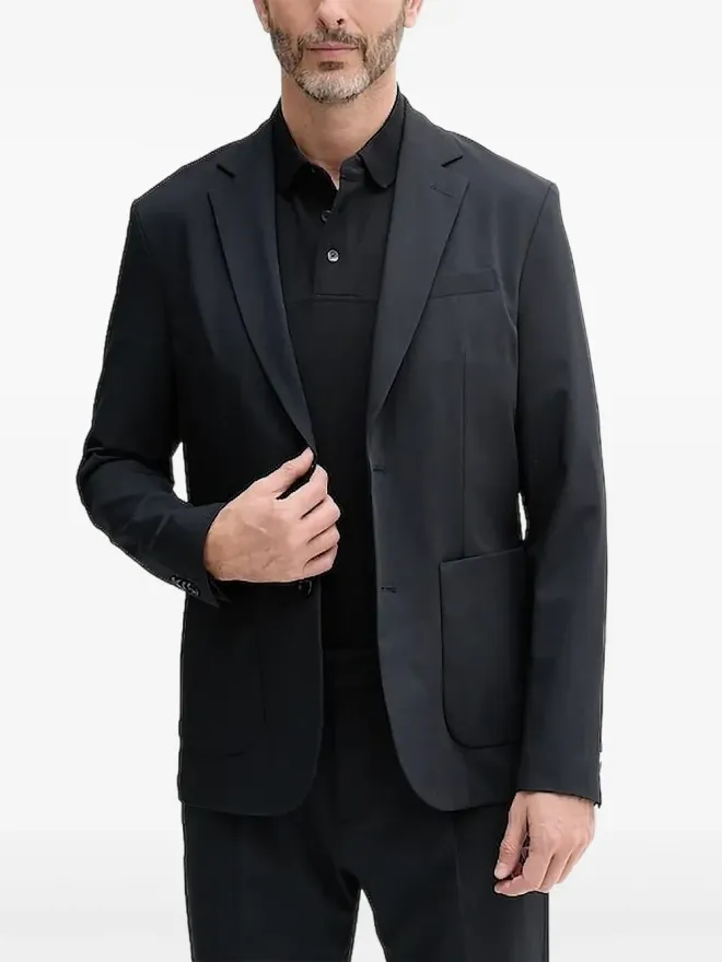Sisley Sisley patch-pocket single-breasted jacket - Blueの商品画像