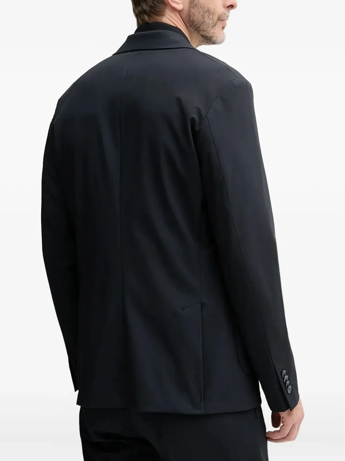 Sisley patch-pocket single-breasted jacket - Blue - 画像2