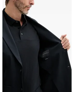 Sisley patch-pocket single-breasted jacket - Blue - サムネイル4