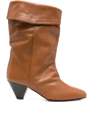 ISABEL MARANT ダルビー ドレープレザーブーツ - サムネイル1