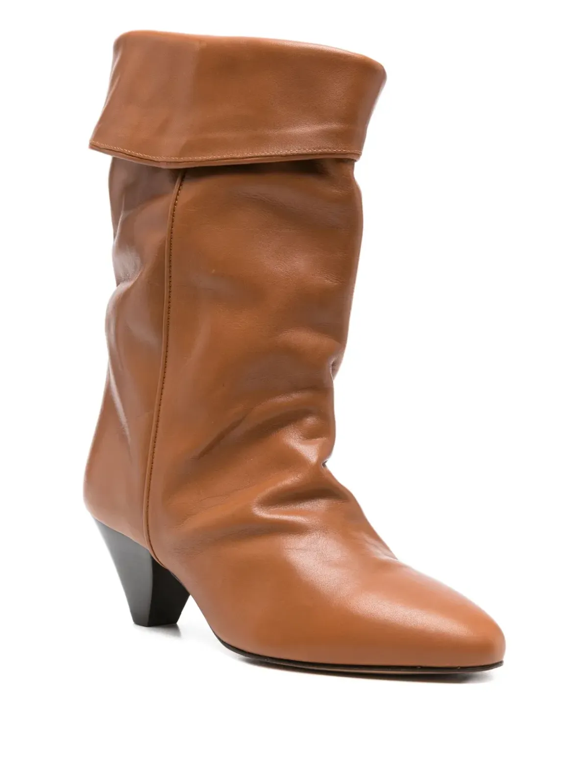 ISABEL MARANT ダルビー ドレープレザーブーツ - 画像2