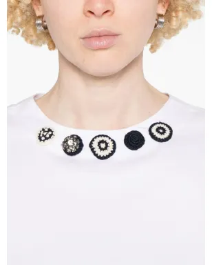 S Max Mara 装飾ネックライン Tシャツ - サムネイル2