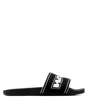 Alexander Wang ロゴストラップサンダル ブラック - サムネイル1