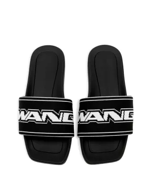 Alexander Wang ロゴストラップサンダル ブラック - サムネイル2