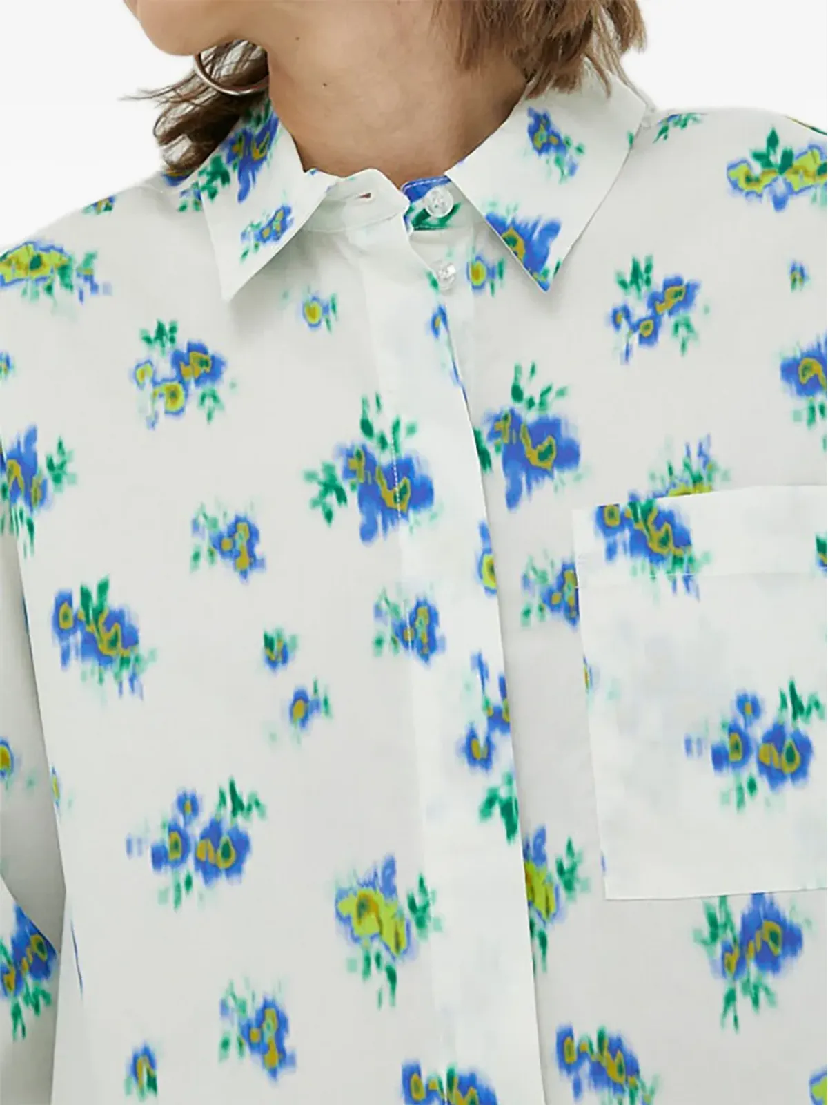 lovechild 花柄プリント ボタン留めシャツ - 画像3