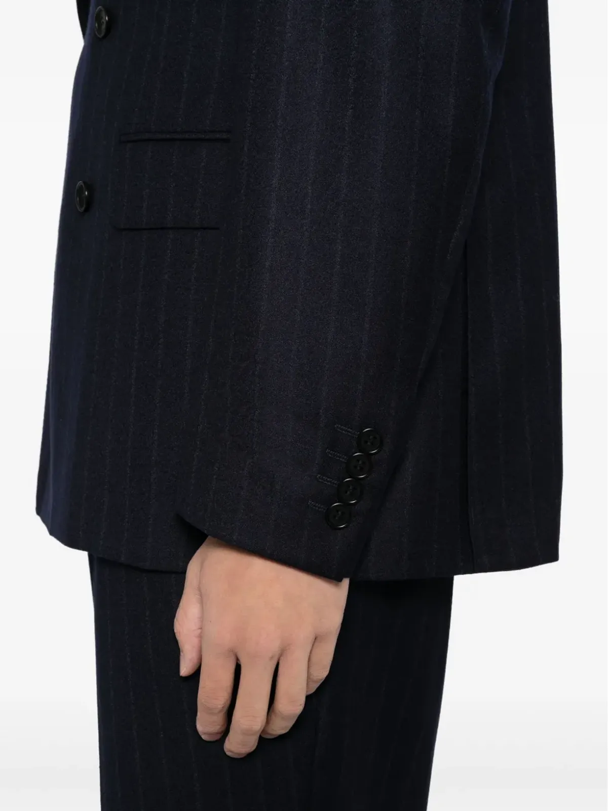 Canali ピンストライプ ダブルブレストスーツ - 画像4