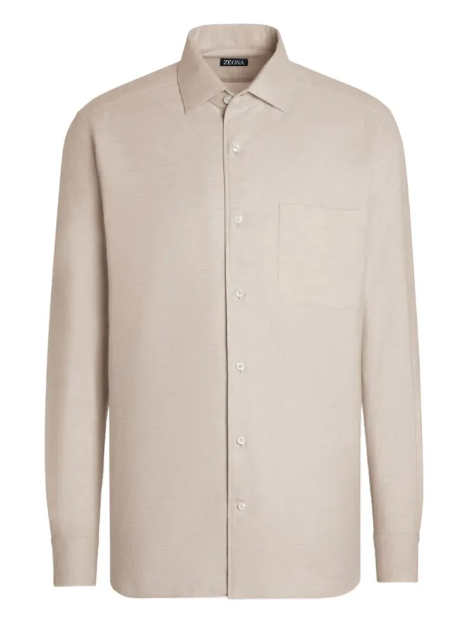 ZEGNA Zegna ポケット付きコットンシャツの商品画像